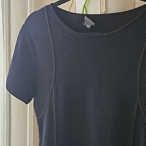 Theory "Alancy Mega" knit cap sleeve Dress large - Picture 5 of 8